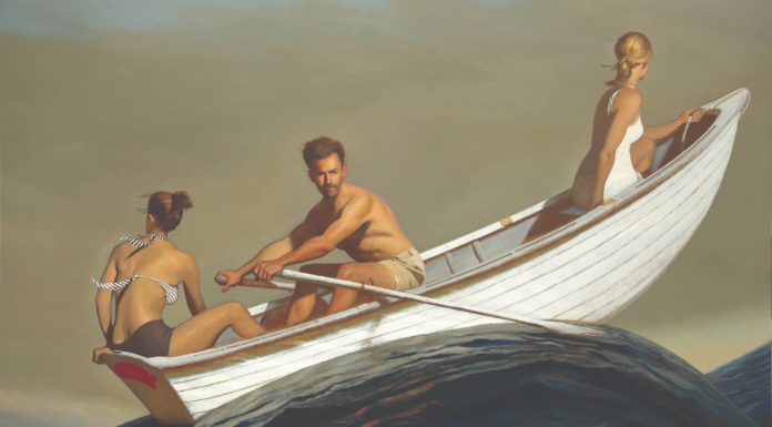 Contemporary realism - Bo Bartlett, "The Promised Land," 2015, oil on linen, 88 x 120 in., private collection