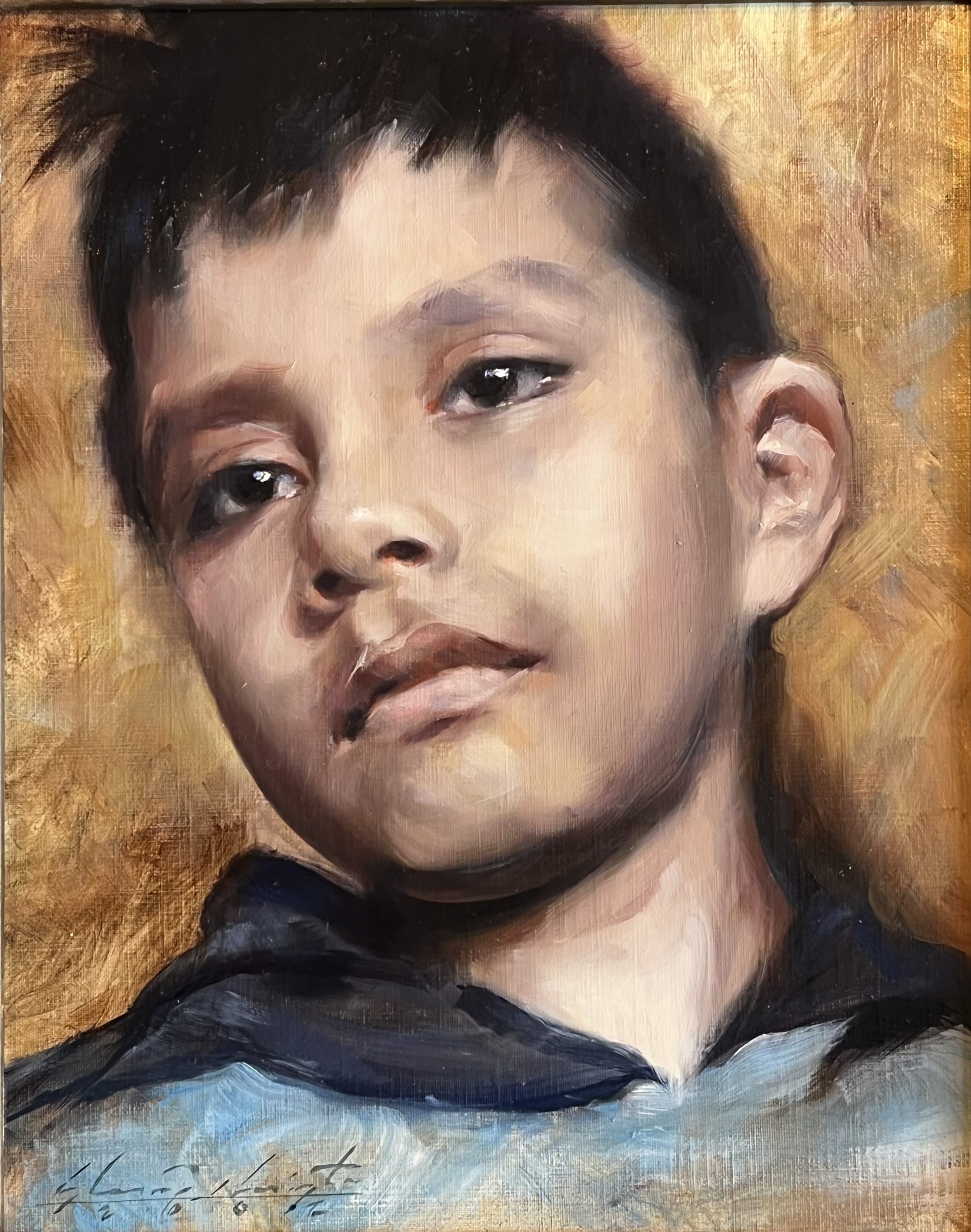 Painting portraits - Glenn Harrington, “Kevin,” 2021, 11 x 14 in.