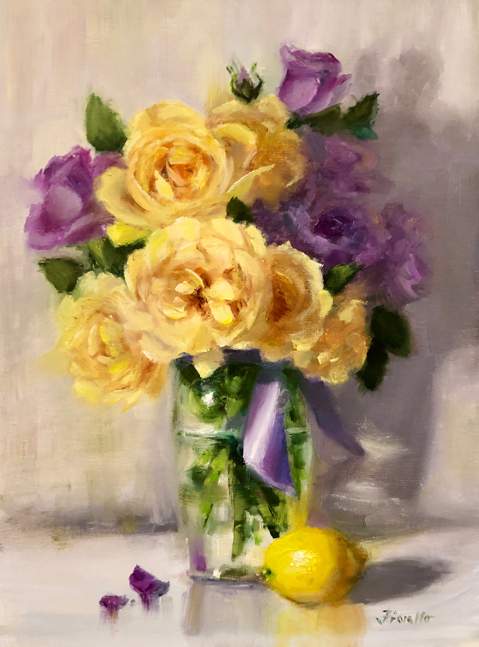 color mixing contemporary realism Still life by Pat Fiorello