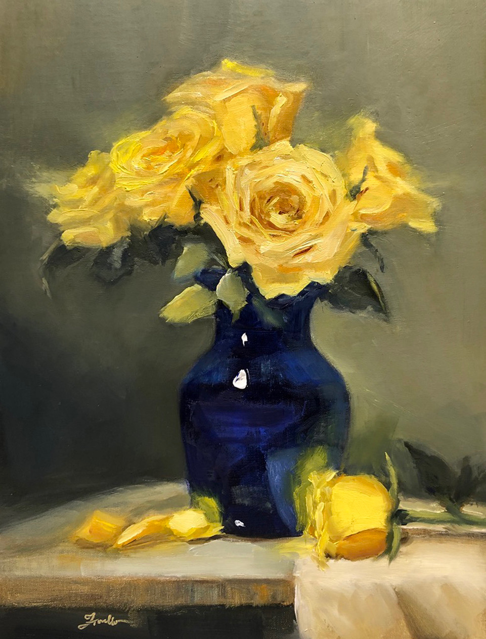 Still life contemporary realism oil painting by Pat Fiorello