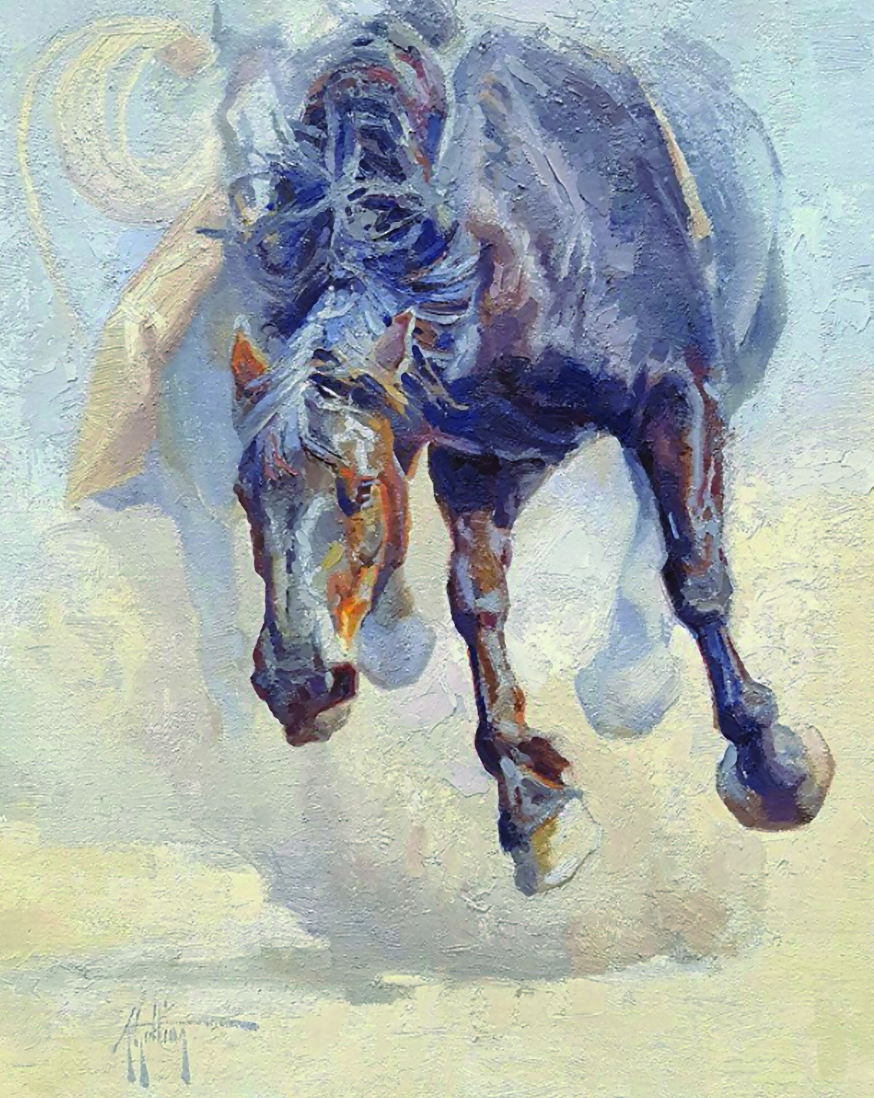 Abigail Gutting (b. 1990), "The Beast," 2020, oil on linen, 20 x 16 in., McLarry Fine Art, Santa Fe
