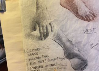 From "How to Draw Hands" with Carol Peebles