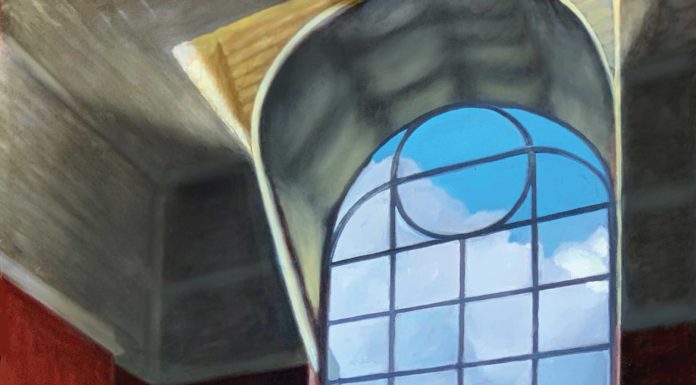 Kevin McEvoy, "The Window," 2020, oil on linen, 60 x 48 in., available from the artist