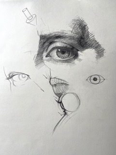 Eye drawing demonstration by Patricia Watwood