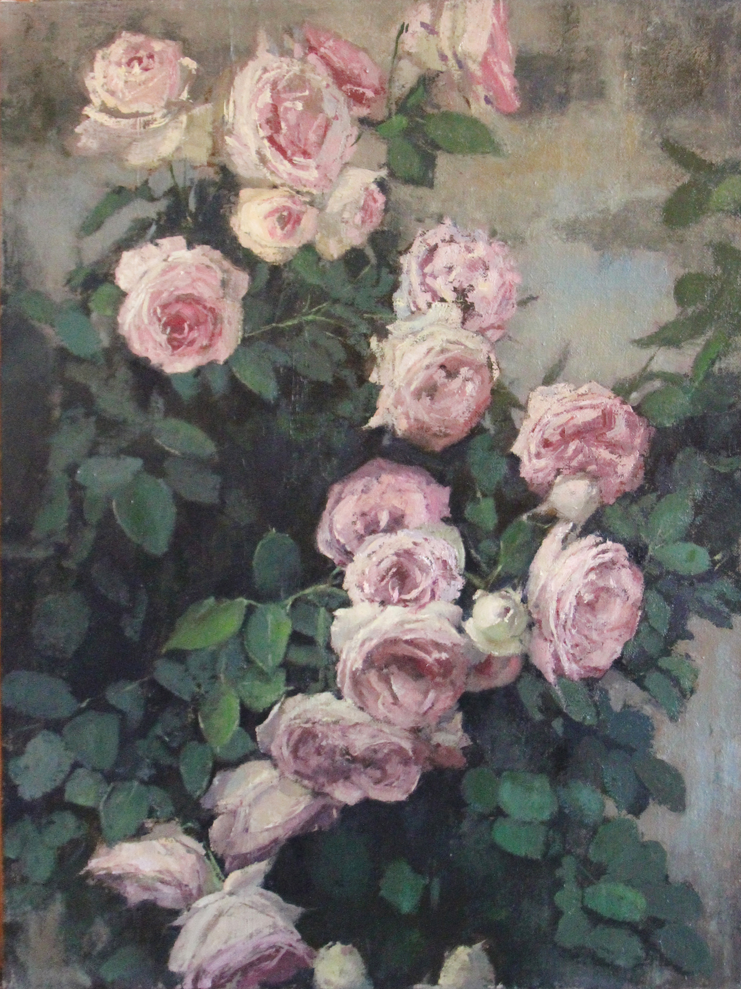 Chris Groves, "Italian Roses," 18 x 24 inches, oil on linen