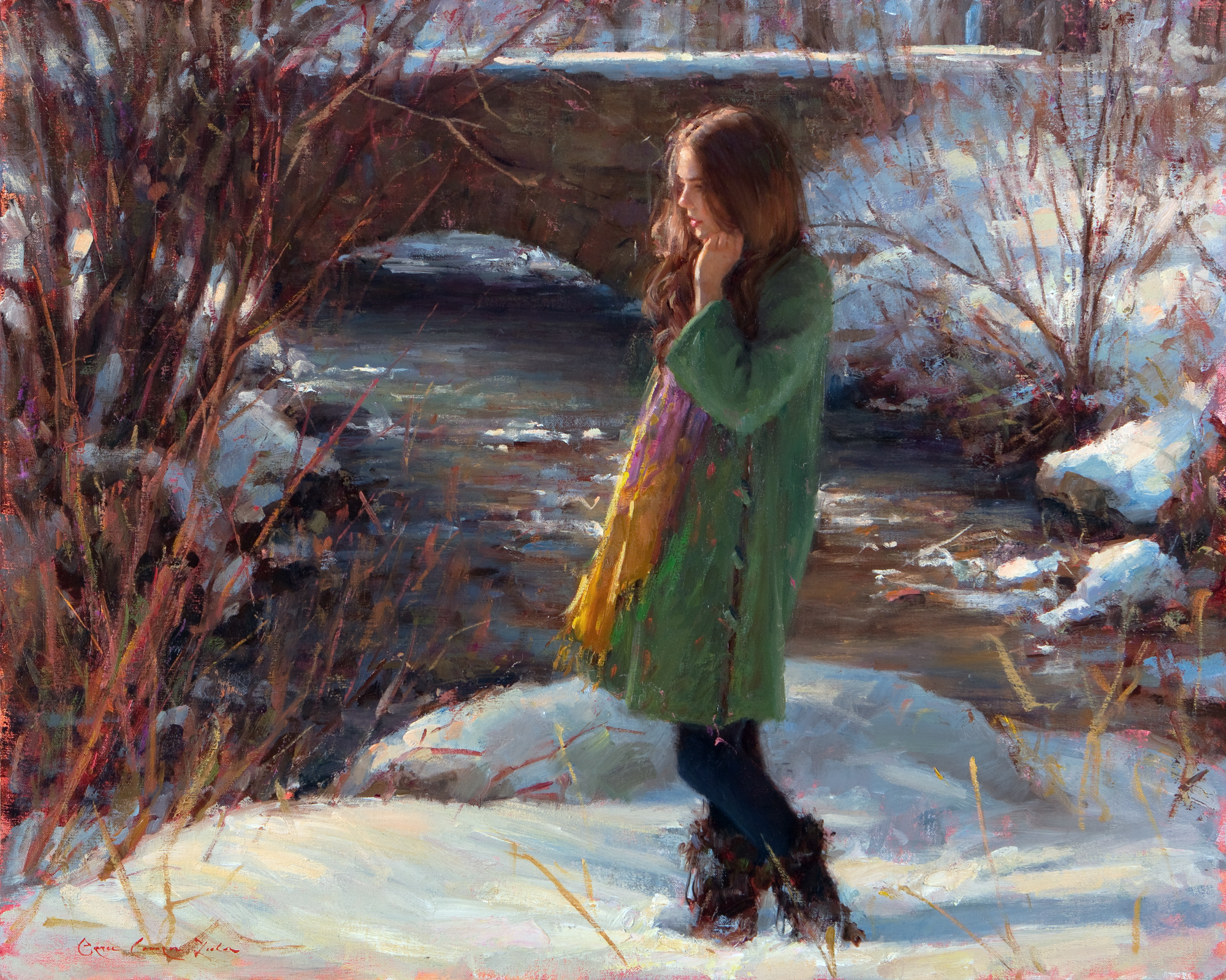 Bryce Cameron Liston, "A Winter’s Tale," 24 x 30 inches, Oil on linen