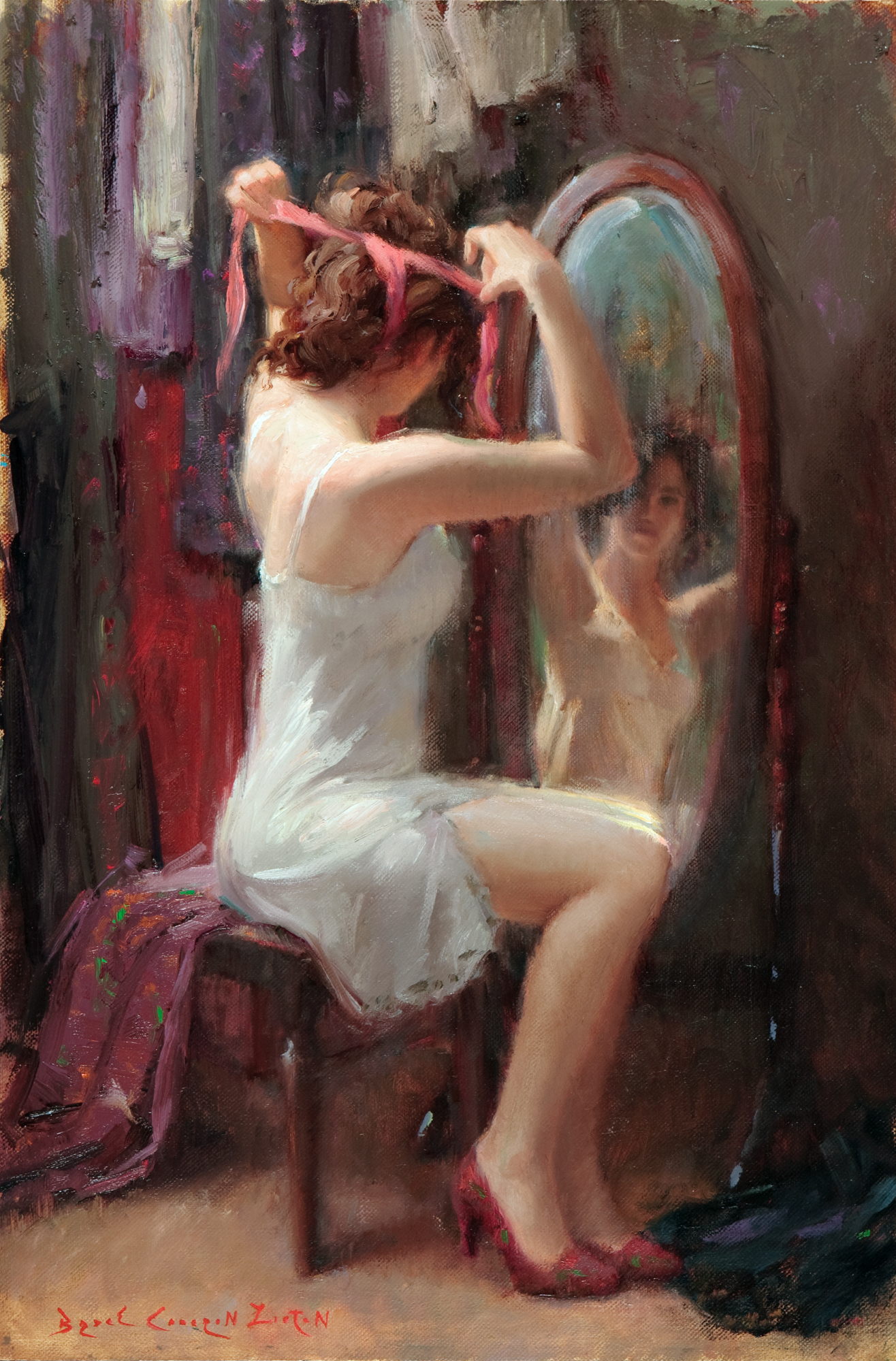 Inspiration for artists - Bryce Cameron Liston, "And Everything Nice," 24 x 16 inches, Oil on linen