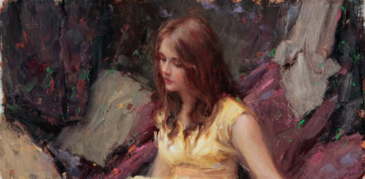 Inspiration for artists - Bryce Cameron Liston, "Invitation to the Dance," 20 x 20 inches, Oil on linen