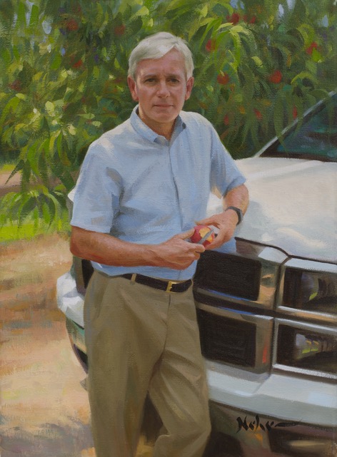Painting study of a man