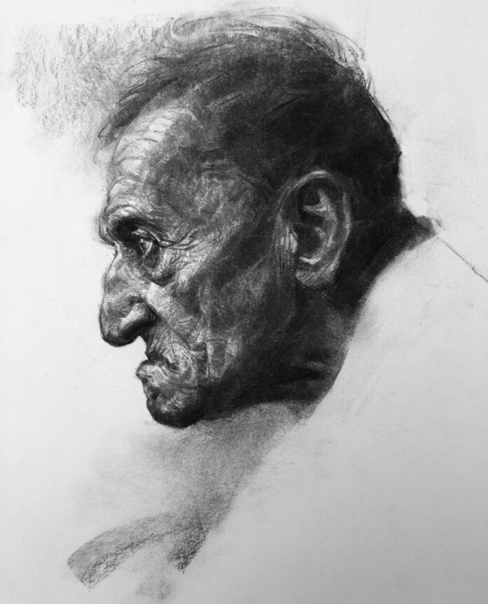 Portrait drawing by Oliver Sin