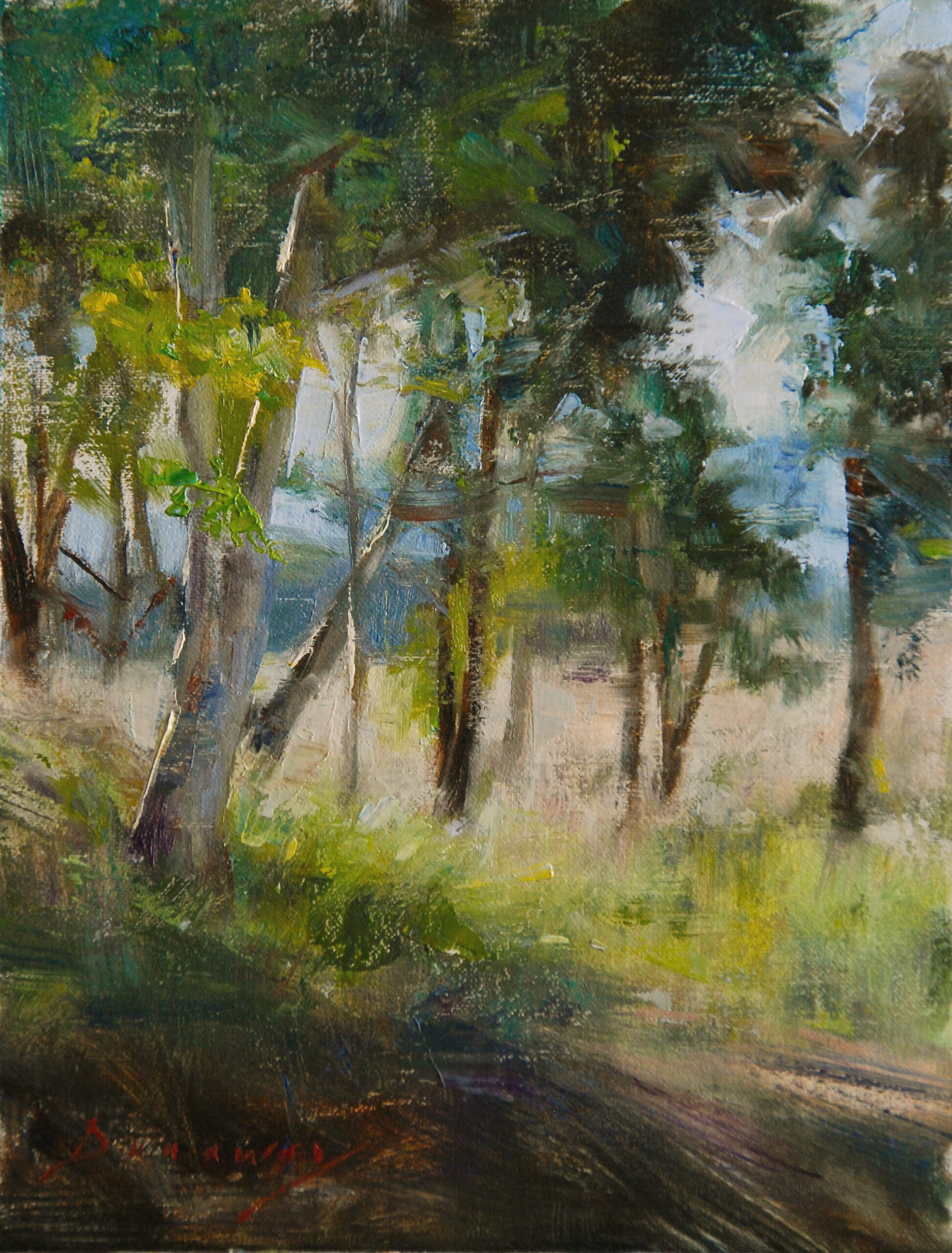 Michelle Dunaway, "Morning Light," 10 x 8 inches, Oil on linen