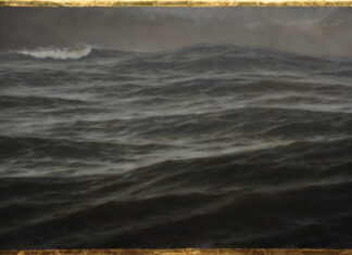 Painting the Ocean - Edward Minoff, "Tortured Sea," 24 x 36 inches, Oil on linen