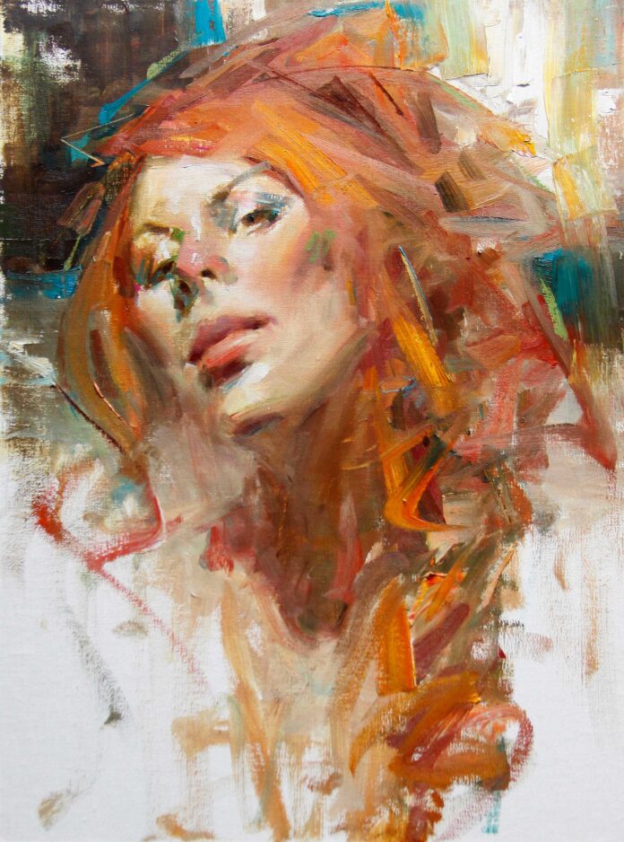 Portrait painting of a woman - Kevin Beilfuss, 