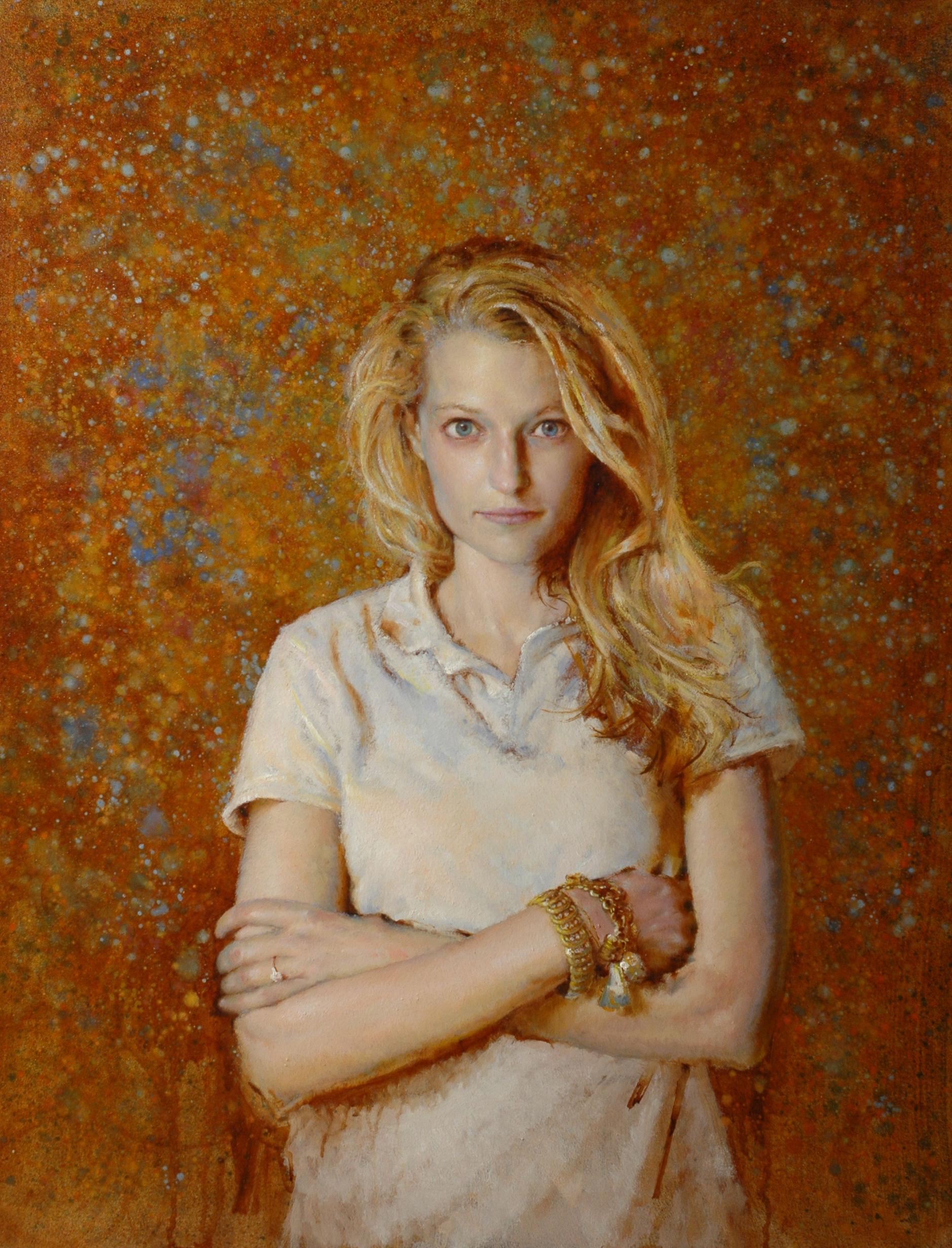 Painting portraits - Seth Havercamp, "Virginia," 31 x 24 inches, Oil on linen