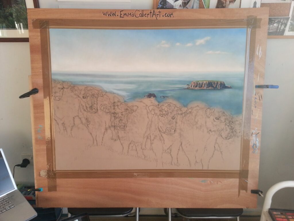 Painting Animals: Step-by-Step Demo of a Herd of Cows - Realism Today