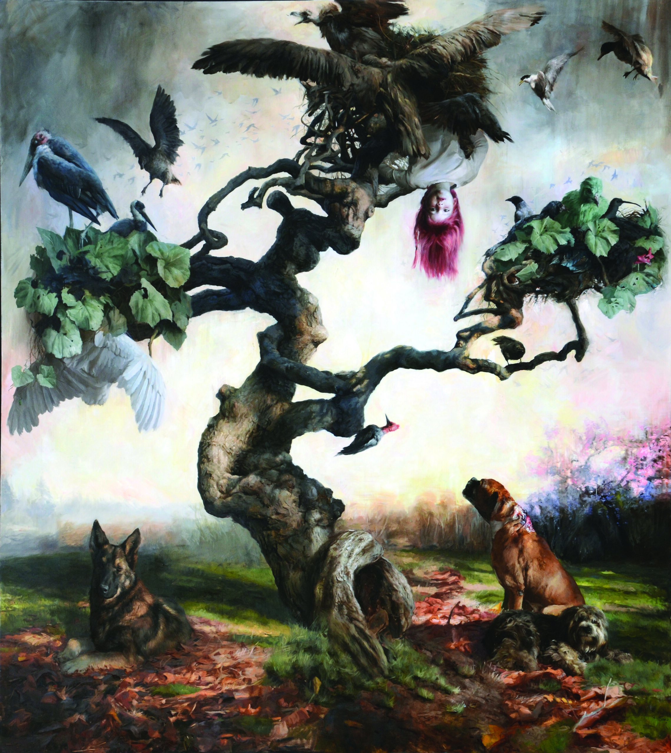 Narrative painting - Guillermo Lorca, "Eternal Life," 2013, oil on canvas, 114 1/4 x 102 1/4 in., Fine Arts Museum of Chile, Santiago