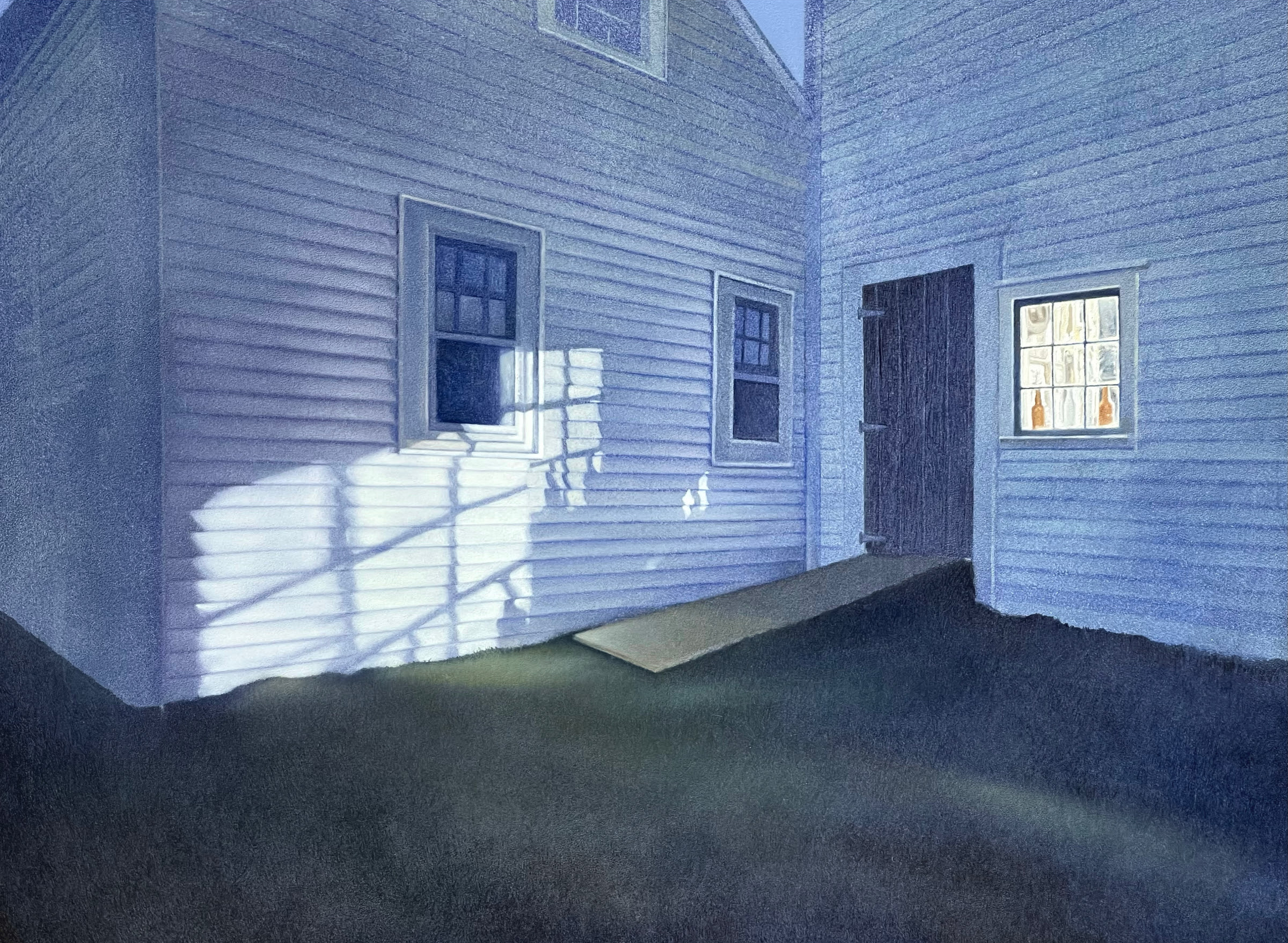 Tamalin Baumgarten, "Window Light," oil on panel, 18 x 18 inches, 2023