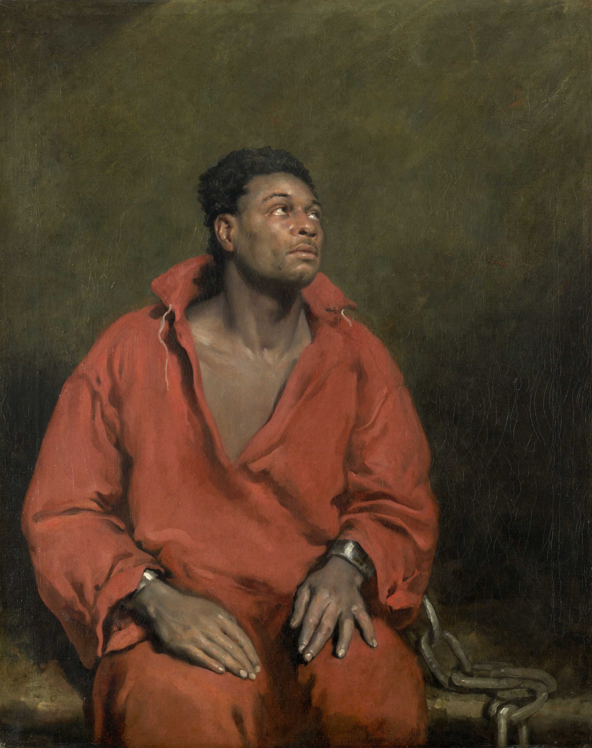 Portrait painting of a slave