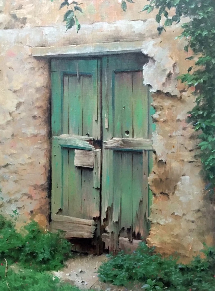 Realism Art - Gavin Glakas, “Montorno Doorway,” Oil on panel, 11 x 15 in.