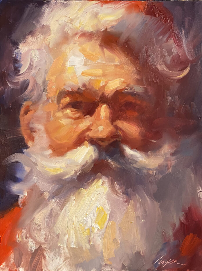 Portrait Painting of Santa - Ryan Jensen, 