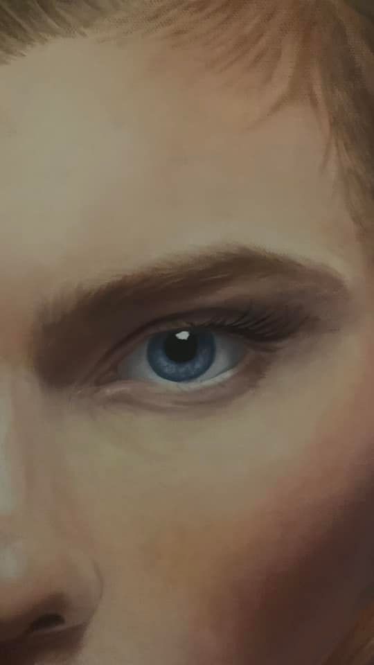 Painting of a human eye