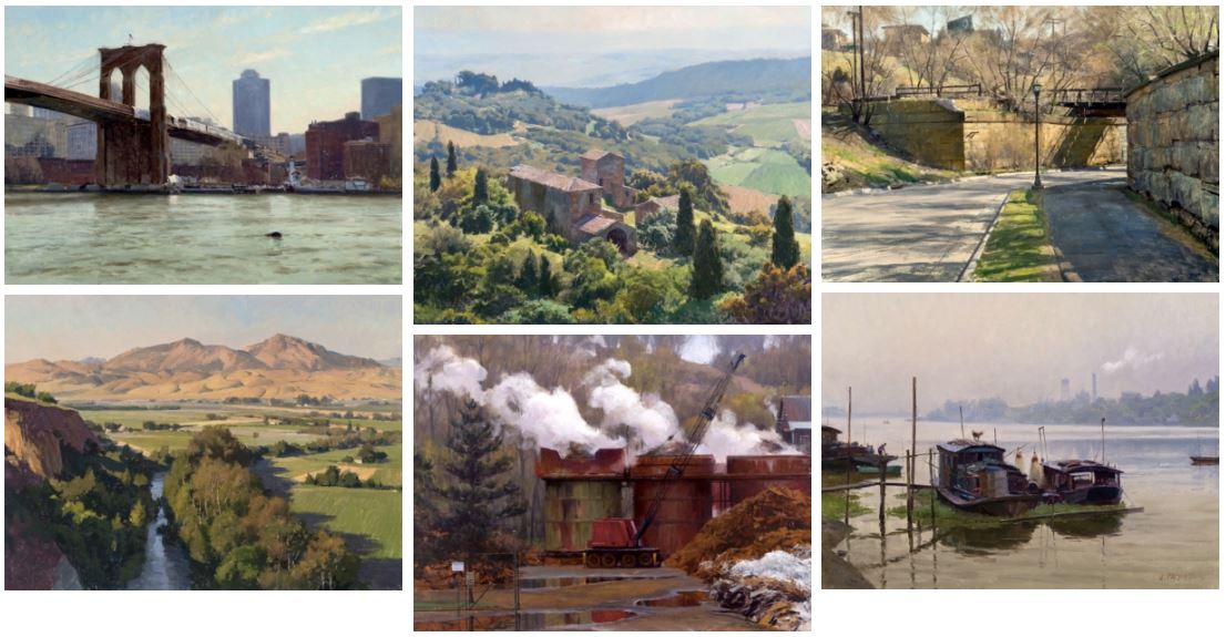 Landscape paintings by Joe Paquet; join him for the PACE Pre-Convention Workshop, May 20th, 2024