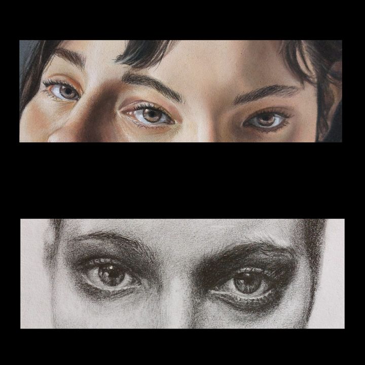 realistic eyes in art