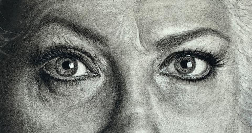 realistic eyes in a drawing