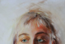 contemporary realism portrait - "Audra" by Leslie Paulus