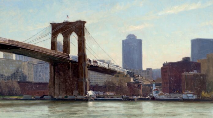 Plein Air Convention Workshop - Joseph Paquet, "Brooklyn with Barrel," 28 x 40 in.