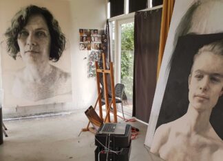 View of Annemarie Busschers’s art studio near Groningen