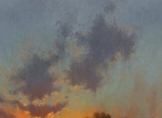 Painting the landscape - Jane Hunt, "Ablaze,” oil, 30 x 24 in.