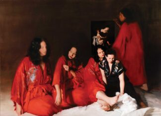 An Atmosphere Charged with Reverie Realism Art - Ofelia Andrades (b. 1982), "Alegoria VI," 2020, oil on linen, 55 x 67 in., available through the artist