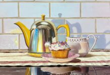 Robert Bucknell, "Afternoon Tea," 18 x 24 in., Oil, Second Place Overall winner in the PleinAir Salon April 2024