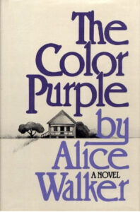 "The Color Purple" by Alice Walker, cover art by Judith Kazdym Leeds