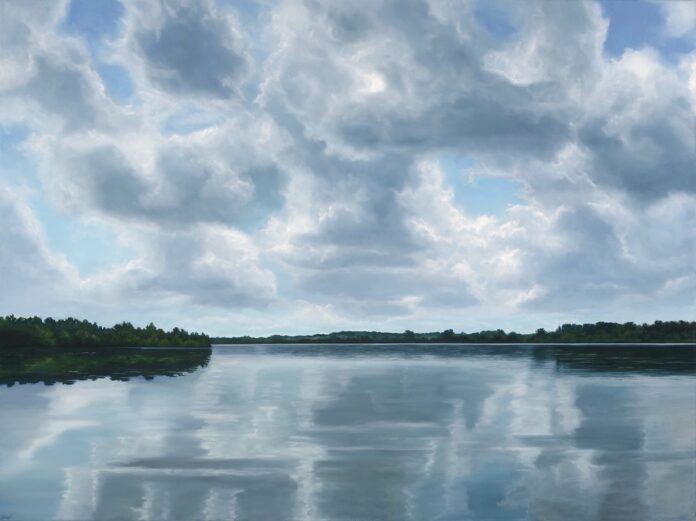 Edward Duff, "Cloud Lake," 36 x 48 in., oil on canvas, 2024