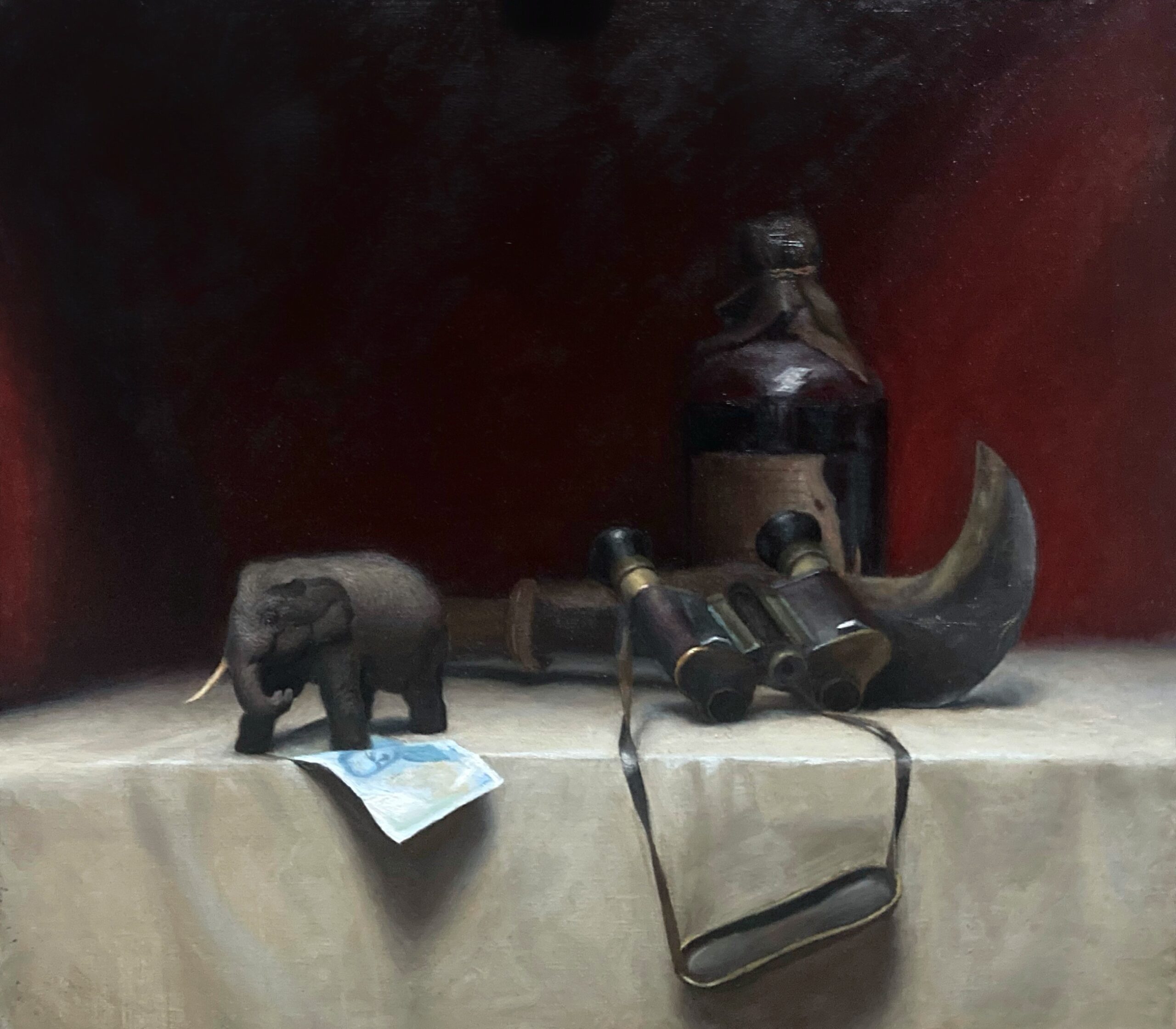 Nils Hadamovsky, Still life painting, Oil on canvas, 50 x 30 cm 