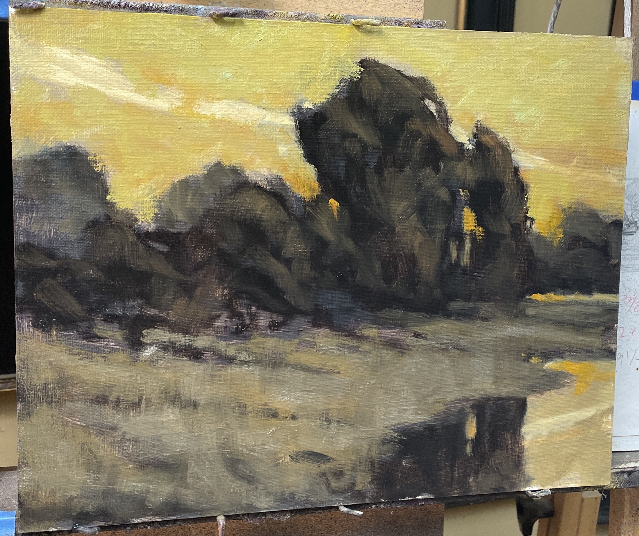 Landscape painting demo