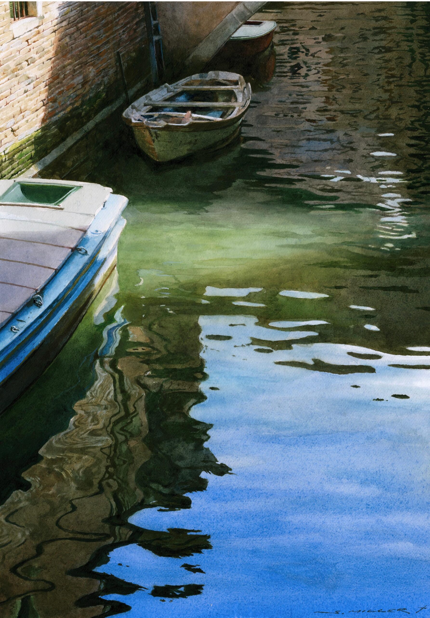 Watercolor painting of Venice