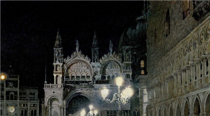 An Egg Tempera Painting Demo: What Matters Most "San Marco Rain," egg tempera on board, 32 x 24 in.