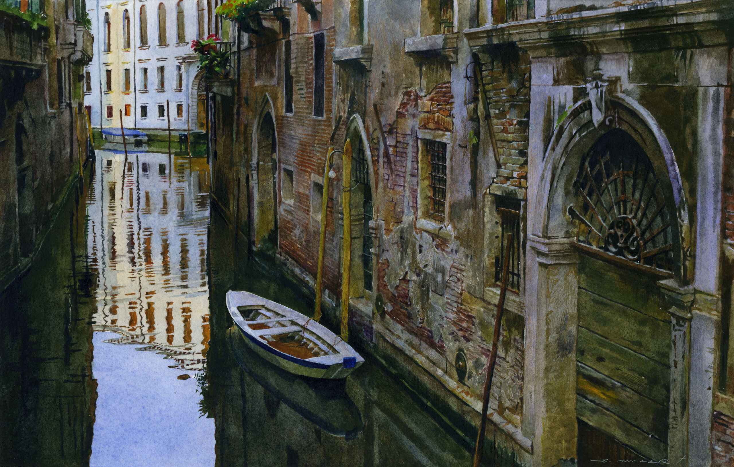 Watercolor painting of Venice