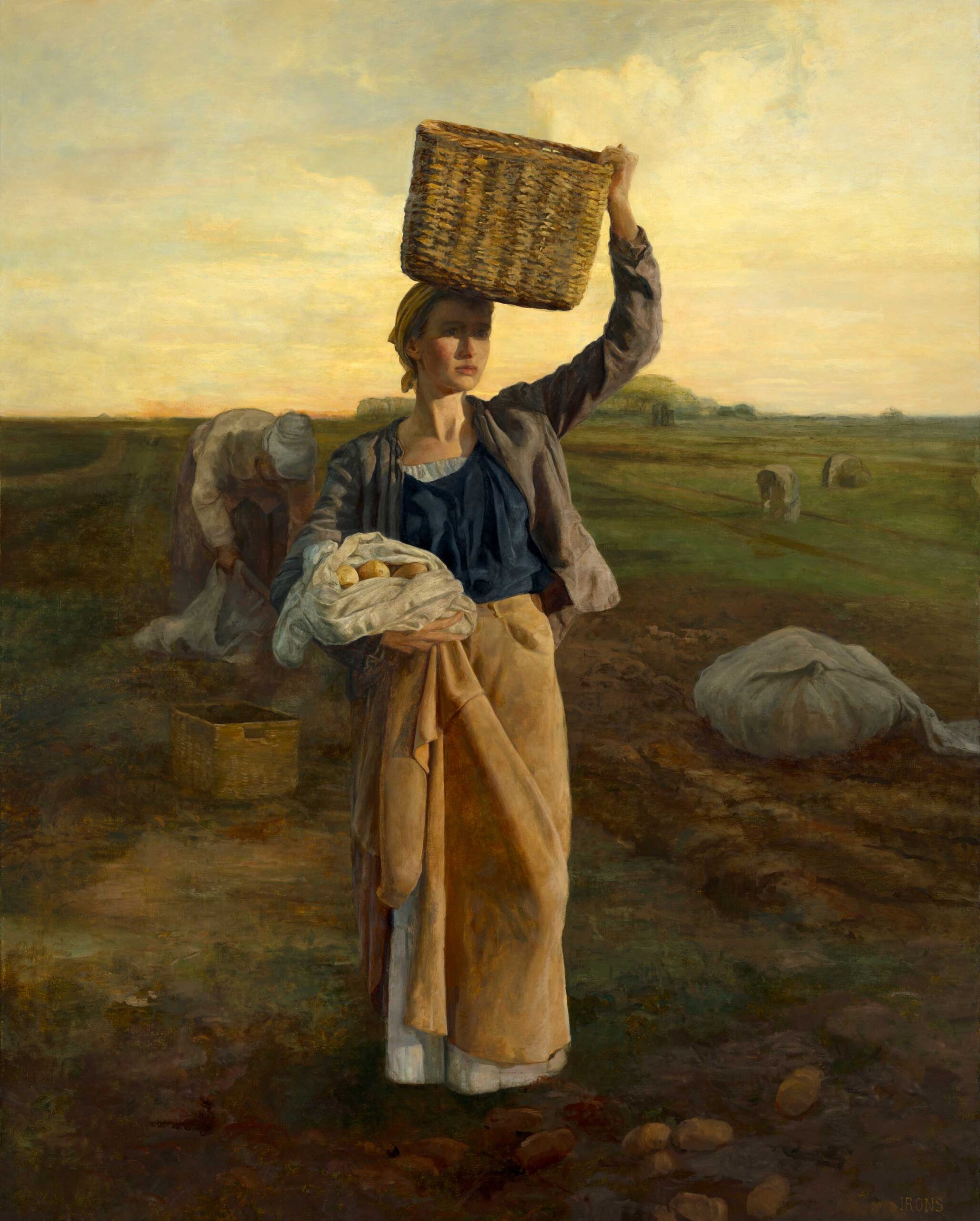 Contemporary realism - Morgan Irons, “Golden Harvest,” 48 x 60 inches, oil on linen