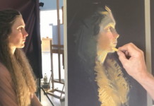 Robert Lemler pastel live portrait painting lesson