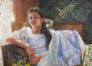 Daniela Werneck, "A Sunny Morning," Watercolor 24 x 24 in.