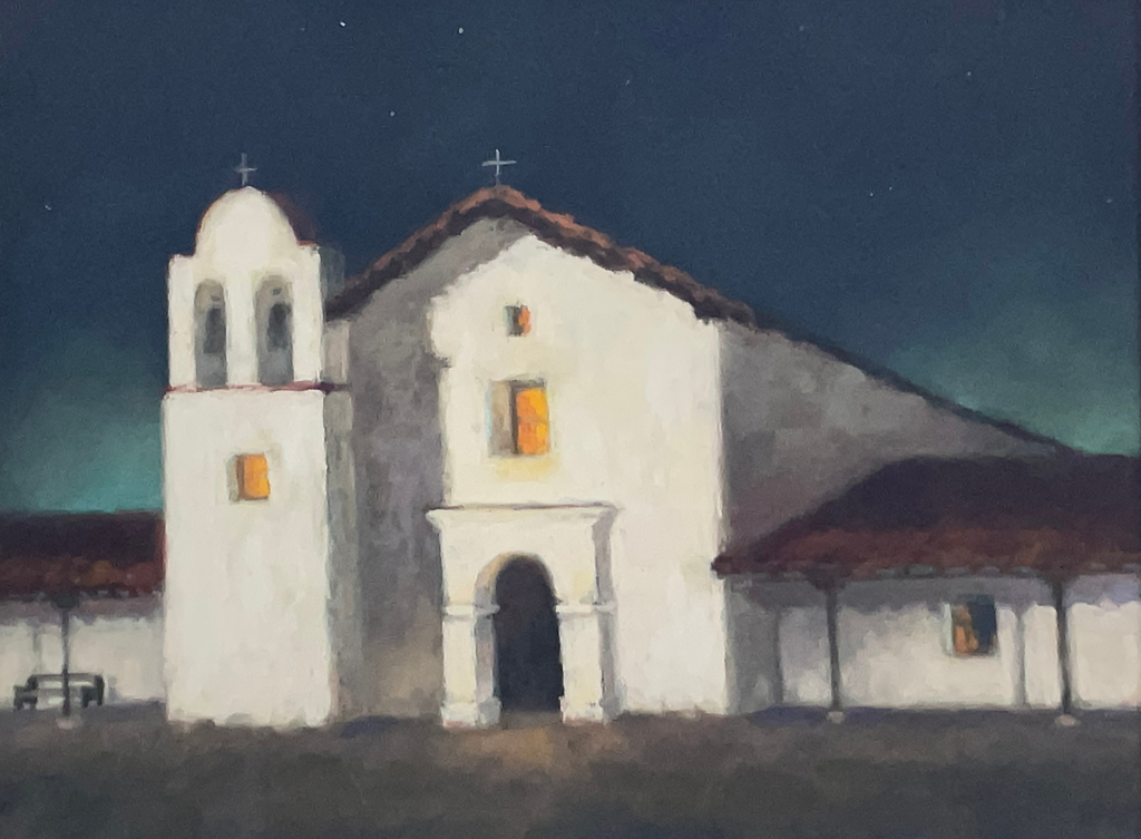 Linda Mutti, "Evening at the Presidio," pastel painting, 12 x 16 in.