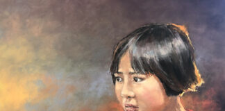Linda Mutti, "The Dreamer, Looking Into Hope," pastel painting, 11 x 16 in.