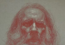 Oliver Sin, "Portrait of Juan," 18 x 12 in.