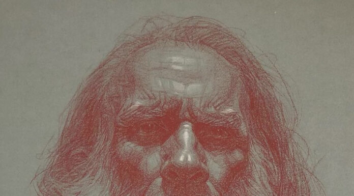 Oliver Sin, "Portrait of Juan," 18 x 12 in.