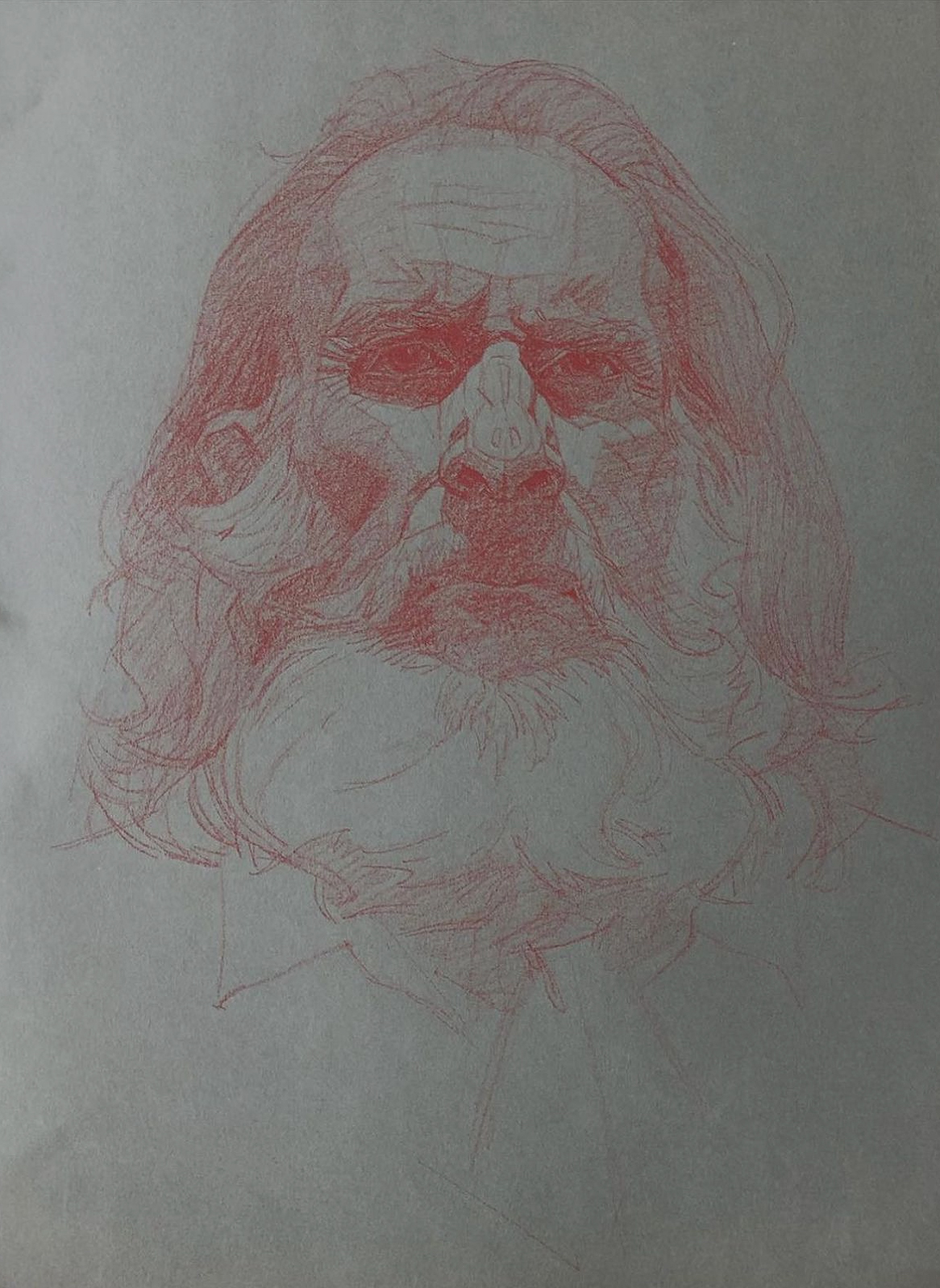 how to draw a sepia portrait