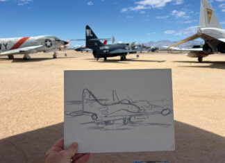An Aviation Art Mini Demo how to paint an airplane